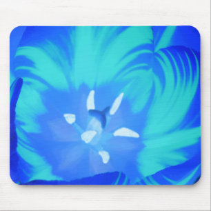 Tapis De Souris Mousepad Tulip Bleu