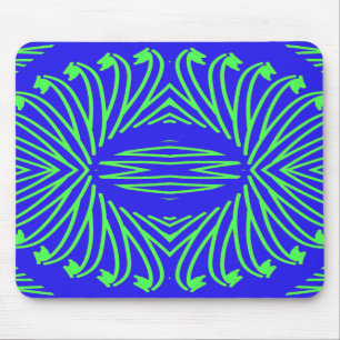 Tapis De Souris Mousepad, Un élégant design classique bleu vert