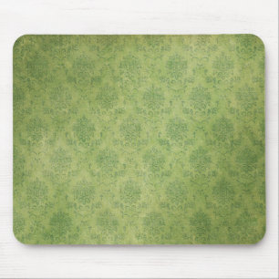 Tapis De Souris Mousepad vert Damask