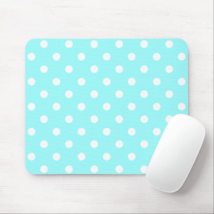 Tapis De Souris Mousepad vert des années 50 avec Pois