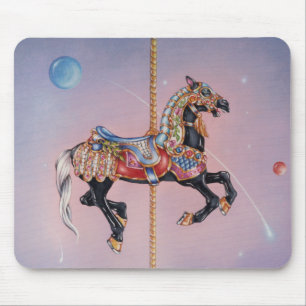 Tapis De Souris Mousepads - Petaluma Carousel Horse 1