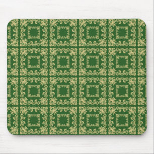 Tapis De Souris Mousse Carrés Dorés