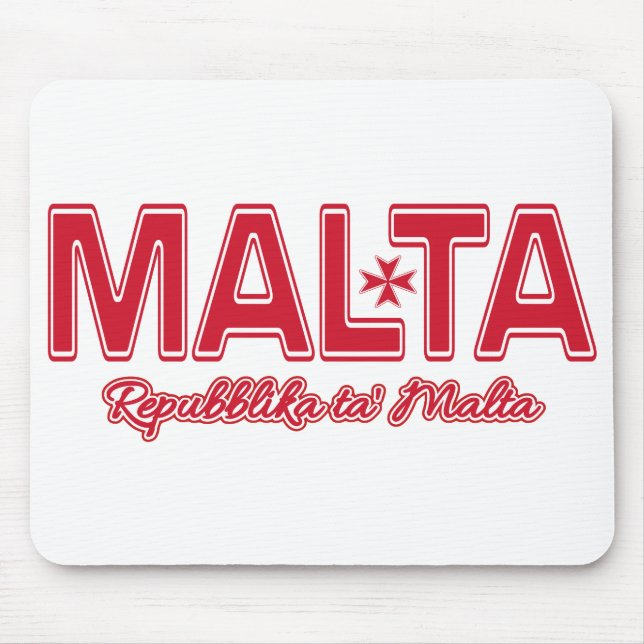 Tapis De Souris Moussepad personnalisé MALTA (Devant)