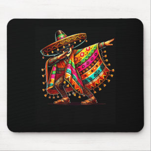 Tapis De Souris moustache sombrero dabbing mexicain cinco de mayo