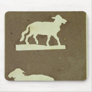 Tapis De Souris Moutons et moutons avec l'agneau