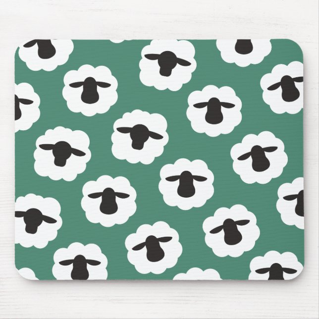 Tapis De Souris Moutons Fluffy ・ Artisanat de l'amour du fil (Devant)