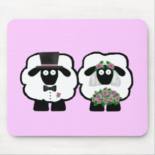 Tapis De Souris Moutons Mousepad de mariage