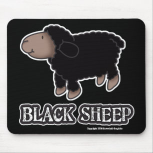 Tapis De Souris Moutons noirs Mousepad