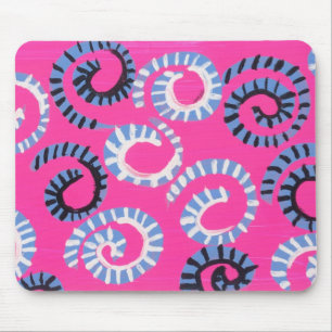 Tapis De Souris Mouvement giratoire rose