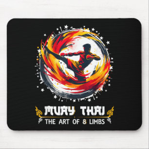 Tapis De Souris Muay Thai MMA Boxe Thaïlandaise Kickboxing Art Mua