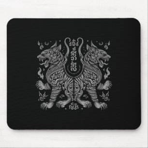 Tapis De Souris Muay Thai Mma Combat Tatouage Jumeau Tigre Kickbox