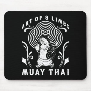 Tapis De Souris Muay Thai Thaïlande Poing Anneau Genou Technique d
