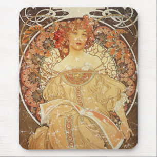 Tapis De Souris Mucha 2 - 1890 - en détresse