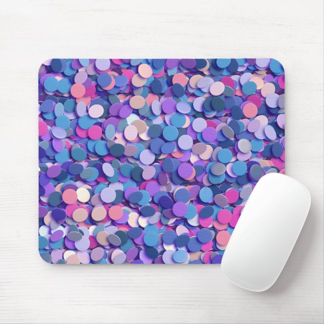 Tapis De Souris Multicolor Confetti (Avec souris)