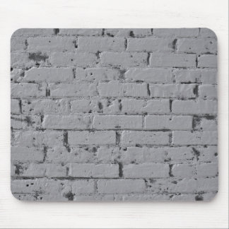 Tapis De Souris Mur de brique peint gris clair