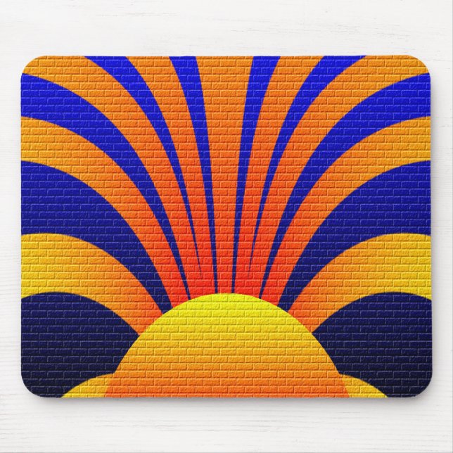 Tapis De Souris Mur du coucher du soleil (Devant)