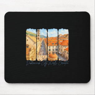 Tapis De Souris Murs de la ville de Dubrovnik Croatie Voyage Pince