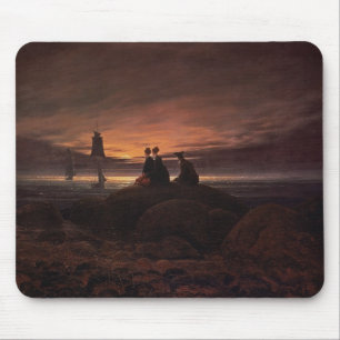 Tapis De Souris Musardez l'augmentation au-dessus de la mer, 1822