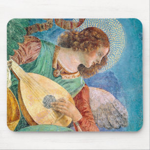Tapis De Souris Musical angel playing guitar