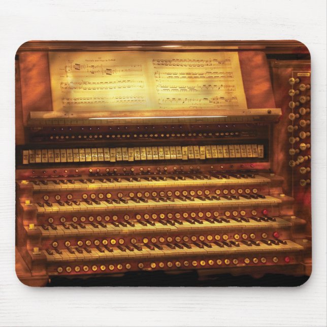 Tapis De Souris Musicien - organiste - l'organe de tuyau (Devant)