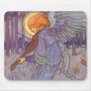 Tapis De Souris Musique d'ange jouant du violon, musique vintage