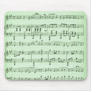 Tapis De Souris Musique Green Sheet