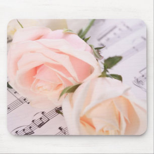 Tapis De Souris Musique mariage Pink Roses Mousepad