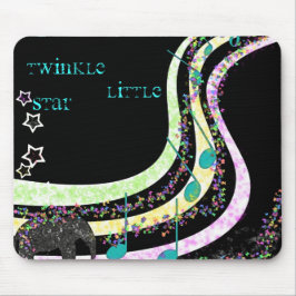 Tapis De Souris Musique, scintillement, peu, étoile