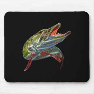 Tapis De Souris Muskie Hunter Musky Fisherman Lure Fly Fishing Nov