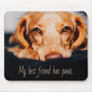 Tapis De Souris My Best friend has paws dog, Puppy Meme