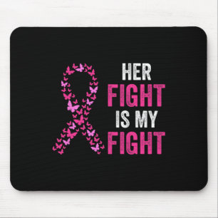Tapis De Souris My Fight Breast Cancer Awareness Fami