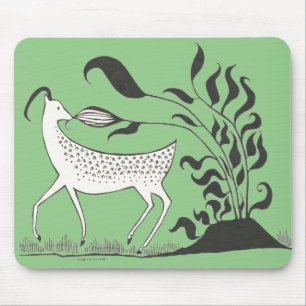 Tapis De Souris Mycénien Grec Inspiré Vert Chèvre Souris