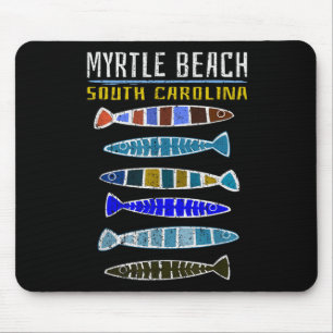 Tapis De Souris Myrtle Beach Shirt Cute Fish Fishing South Carolin