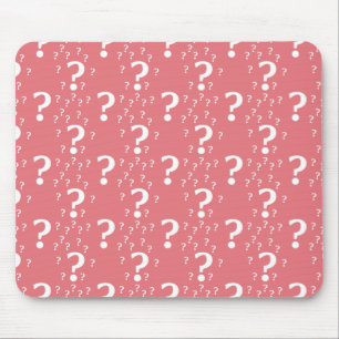 Tapis De Souris Mystère question marque énigme puzzle corail