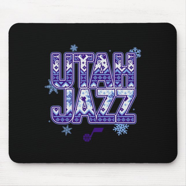 Tapis De Souris N Utah Jazz Noël Pull Ugly  (Devant)