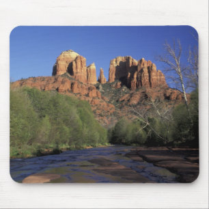 Tapis De Souris NA, États-Unis, Arizona, Sedona. Cathedral Rock et