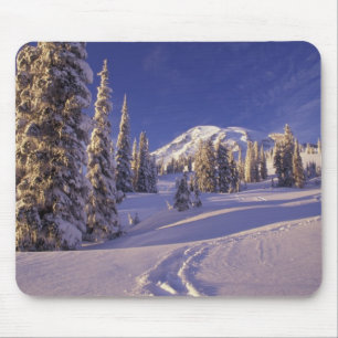 Tapis De Souris NA, États-Unis, Washington, Mt Rainier NP, Snowsho