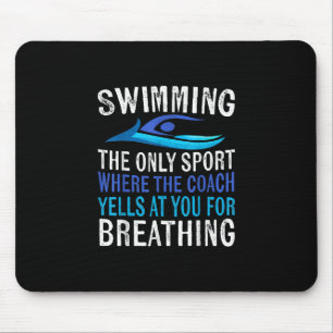Tapis De Souris Nager Seulement Sport Où Entraîneur nager Cadeau