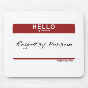 Tapis De Souris Nametag de Regretsy