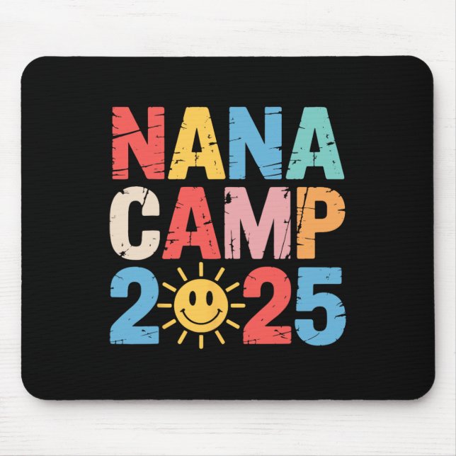 Tapis De Souris Nana Camp 2025 Family Vacation Summer Camp Camping (Devant)