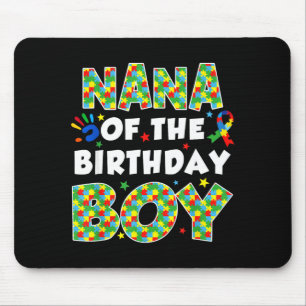 Tapis De Souris Nana du garçon d'anniversaire morceau de puzzle de