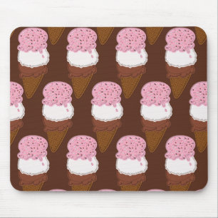 Tapis De Souris Napolitain-Glace-Céramique-Cônes-2-MOUSEPAD