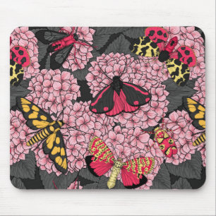 Tapis De Souris Nappes phréatiques à hydrangée rose