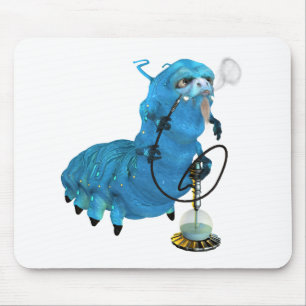 Tapis De Souris Narguilé fumant Catterpillar bleu
