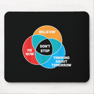 Tapis De Souris N'arrêtez pas Venn Diagram Clic Rock