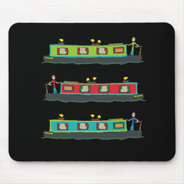 Tapis De Souris Narrowboat (Devant)