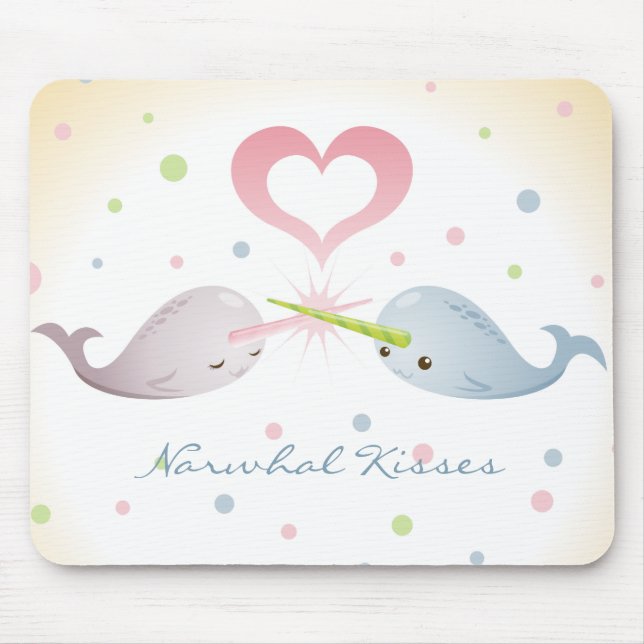 Tapis De Souris Narwhal embrasse Mousepad (Devant)