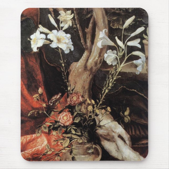 TAPIS DE SOURIS NATIVITÉ AVEC DES LILLES BLANCHES - MAGIE DE NOËL (Devant)