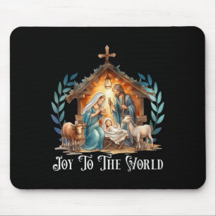 Tapis De Souris Nativité De Noël Naissance Chrétienne De Jésus Joi