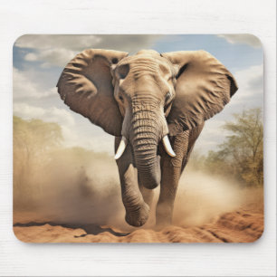 Tapis De Souris Nature animale éléphante Sauvage majestueux